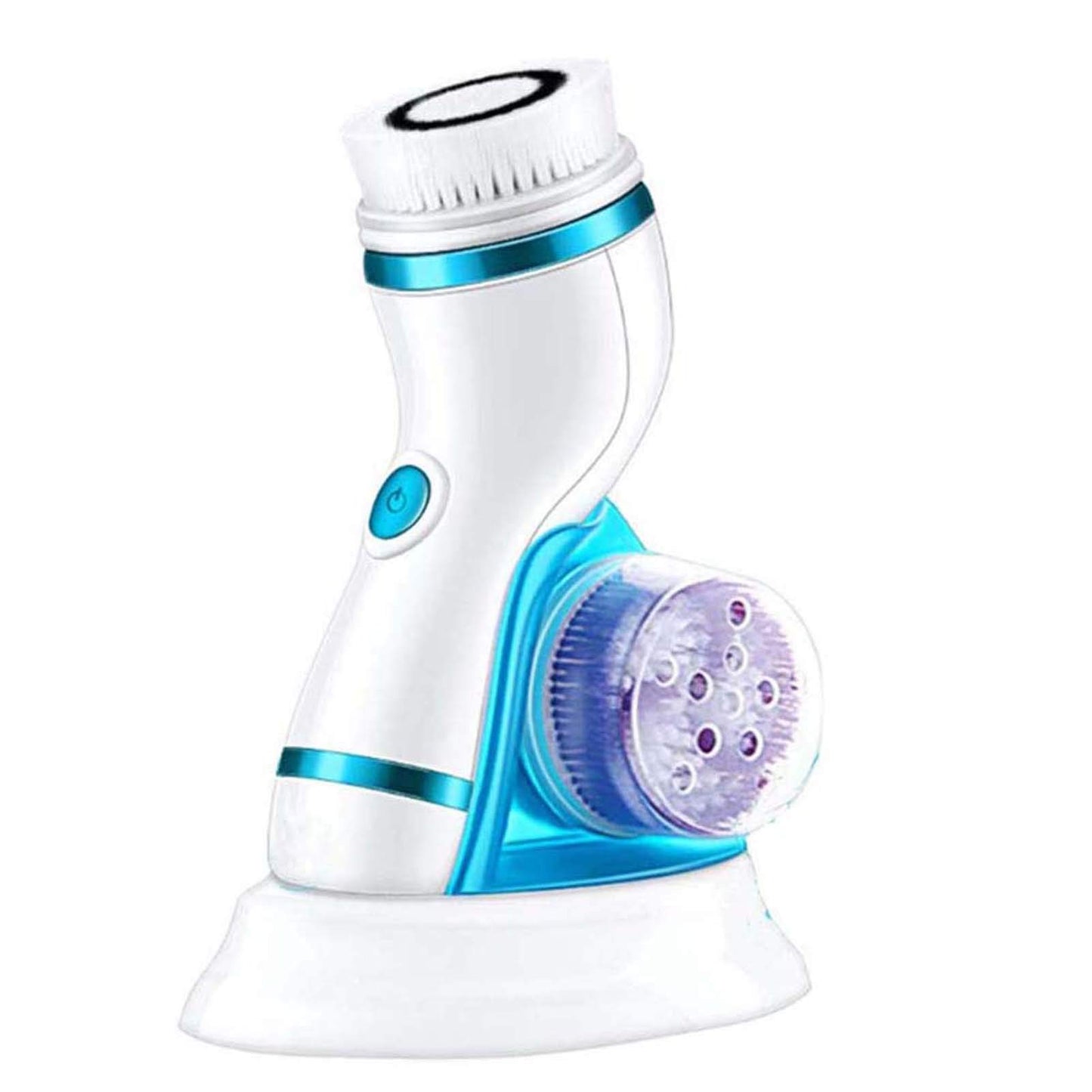 Facial Cleansing Brush, Scheam 4 in 1 Rechargeable Waterproof Face Brush Portable