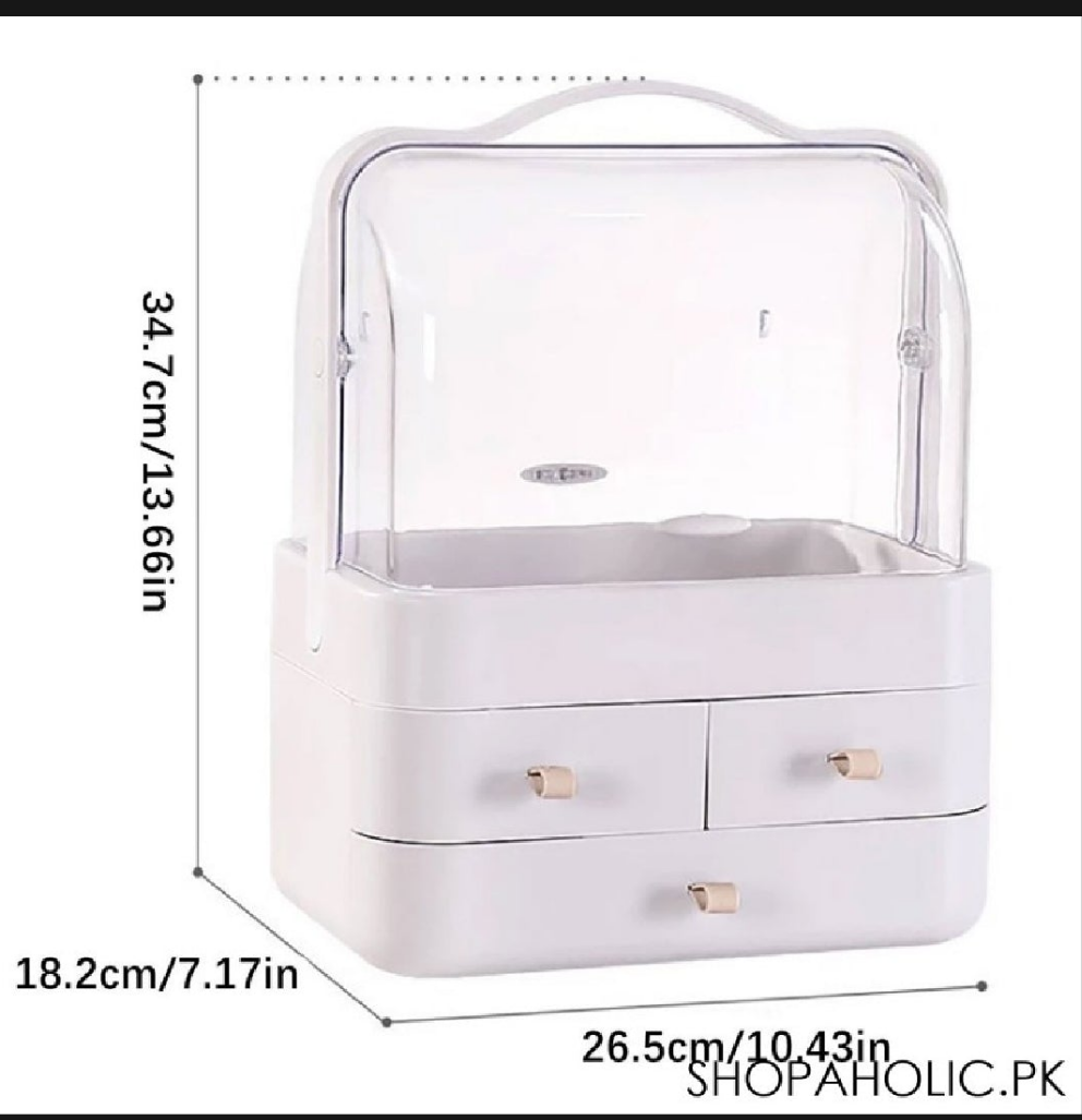 Cosmetic Drawer Transparent Cover Portable Cosmetic Storage Box