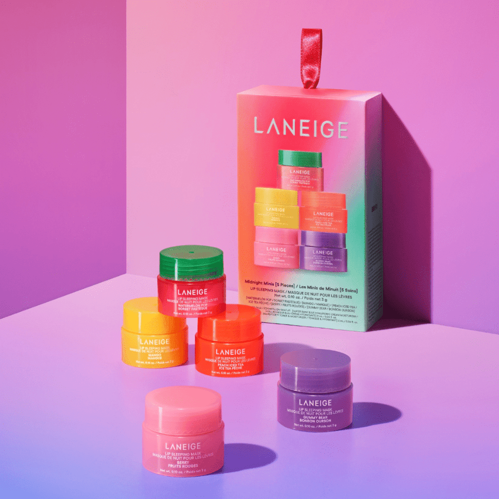 Lip balm LANEIGE Midnight Minis Set, 5 Pcs Set Of Lip Sleeping Mask.