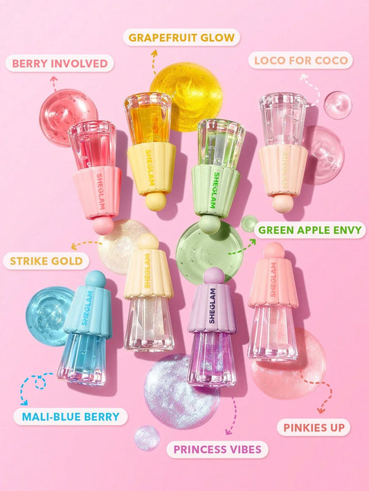 Jelly Wow Hydrating Lip Oil-Mali-Blue Berry | SHEGLAM