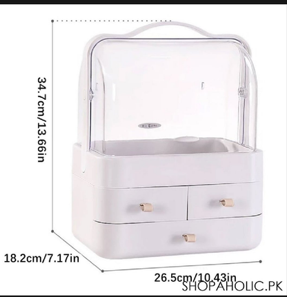 Cosmetic Drawer Transparent Cover Portable Cosmetic Storage Box