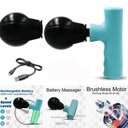 Portable Mini Muscle Massage Gun-Handheld Electric Deep Tissue Percussion Muscle Massager