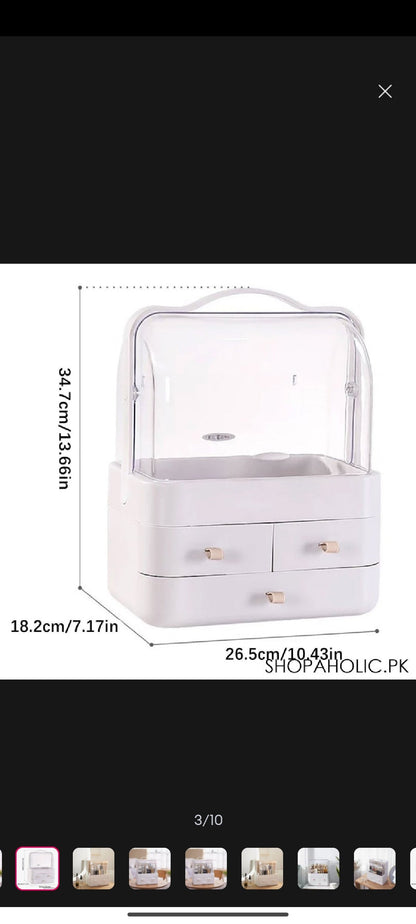 Cosmetic Drawer Transparent Cover Portable Cosmetic Storage Box