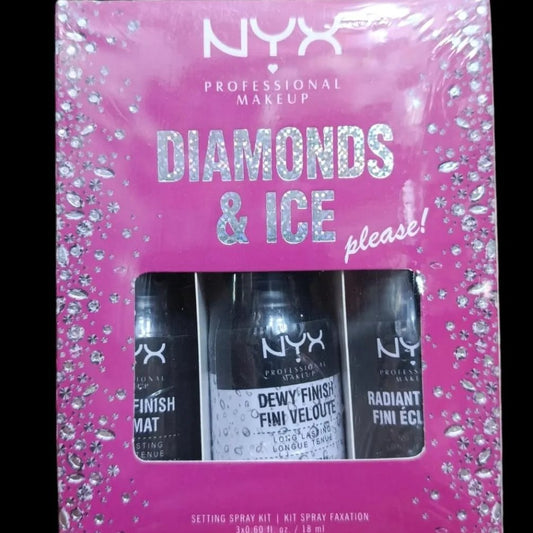 ```NYX Professional Makeup Diamonds & Ice Please 3/Mini Setting Spray Kit ` Trusted online store (leftover)